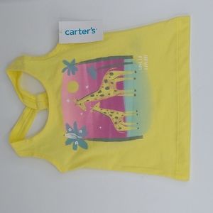 Carter's Girl's Yellow Tank Top Size: 9 Months